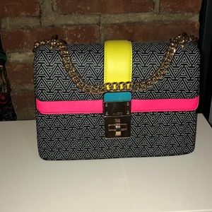Aldo Neon Color block Handbag